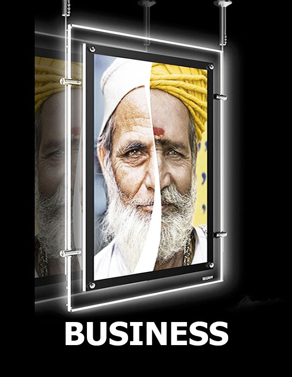 Двухсторонняя подвесная световая панель кристалайт BUSINESS