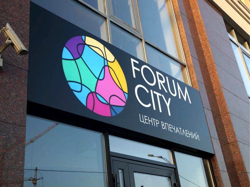 Световой короб из композита на прорез (с инкрустацией акрилом)