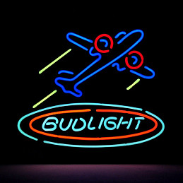 Неоновая вывеска "Bud Light"