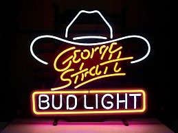 Неоновая надпись "Bud Light"