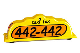 Магнитные шашки такси на крышу автомобиля "Павлин"