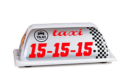 Магнитные шашки такси на крышу автомобиля "Сокол"