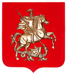 Герб Москвы для помещений (на бархатном щите)