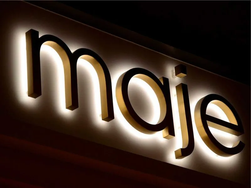 Объемные буквы из нержавеющей стали