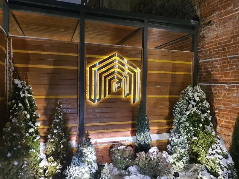 Объемные буквы из нержавеющей стали