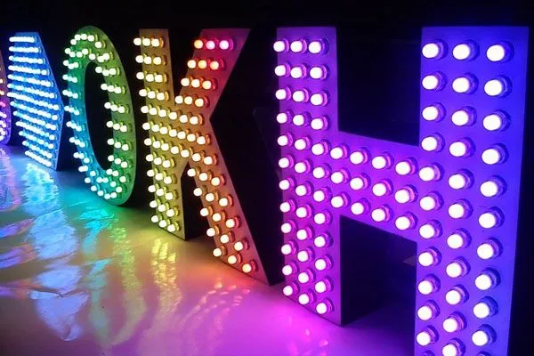 Объемные световые буквы для вывески, цена